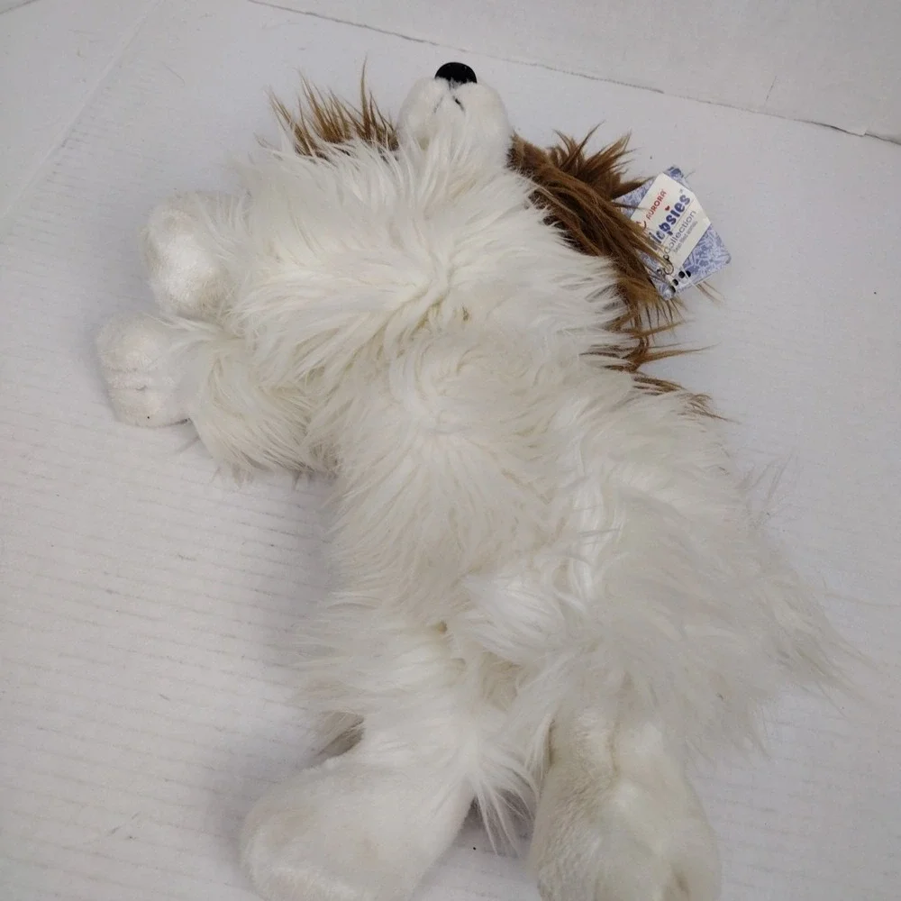 Aurora Puppillons Brown White Papillon Dog Plush Butterfly #30521
